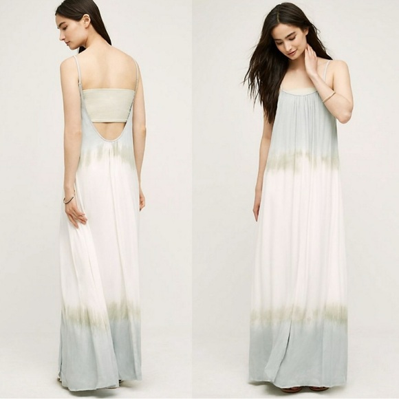 illia Dresses & Skirts - Illia for Anthropologie Sea Backless Maxi Dress